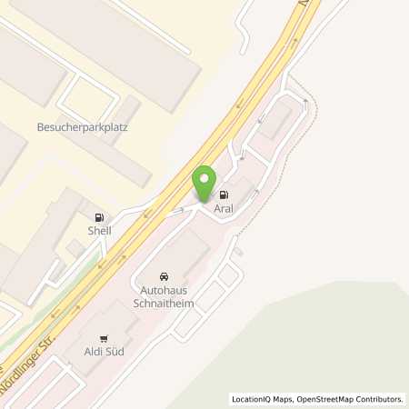 Standortübersicht der Benzin-Super-Diesel Tankstelle: Aral Tankstelle in 89520, Heidenheim