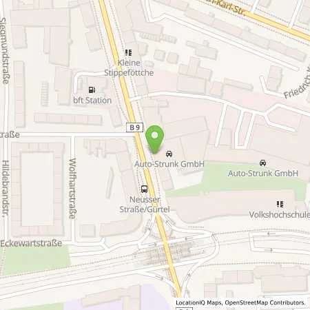 Standortübersicht der Tankstelle bft Köln in 50733 Köln