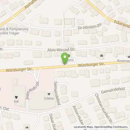 Standortübersicht der Tankstelle Haibach/Unterfranken in 63808 Haibach/Unterfranken