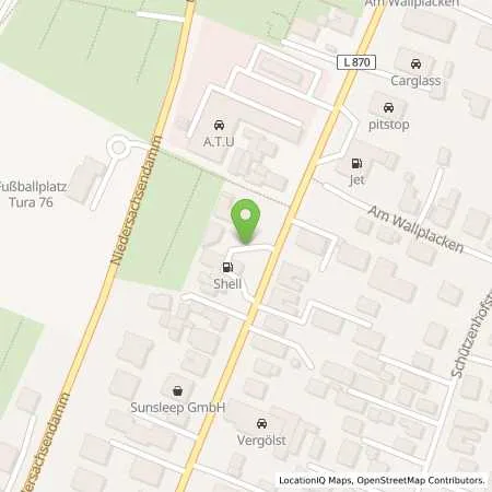 Standortübersicht der Tankstelle Shell Oldenburg Cloppenburger Str. 154 in 26133 Oldenburg