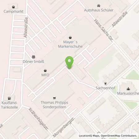 Standortübersicht der Tankstelle SB-Markttankstelle Plauen Morgenbergstr. in 08525 Plauen