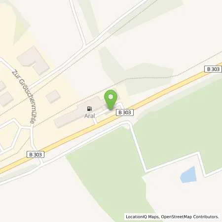 Standortübersicht der Tankstelle Aral Tankstelle in 95709 Tröstau