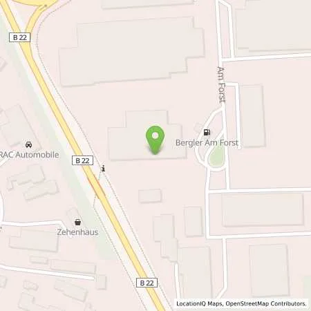 Standortübersicht der Tankstelle Bergler Mineralöl GmbH, Forst in 92637 Weiden