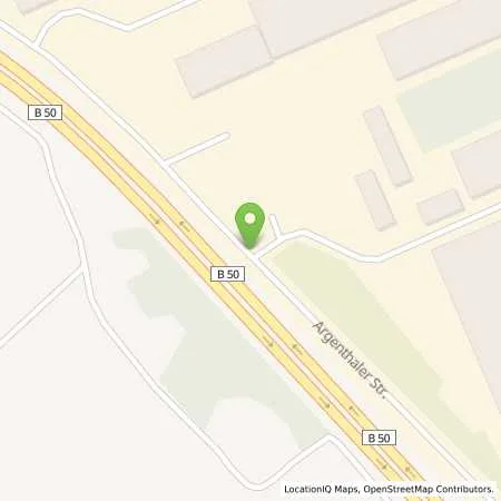 Standortübersicht der Tankstelle Globus Handelshof St. Wendel GmbH & Co. KG Betriebsstätte Simmern in 55469 Simmern