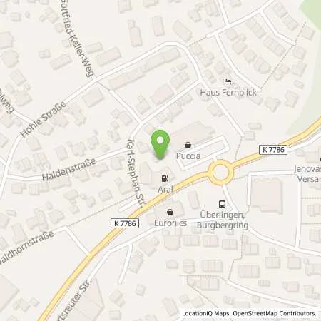 Standortübersicht der Tankstelle Aral Tankstelle in 88662 Überlingen