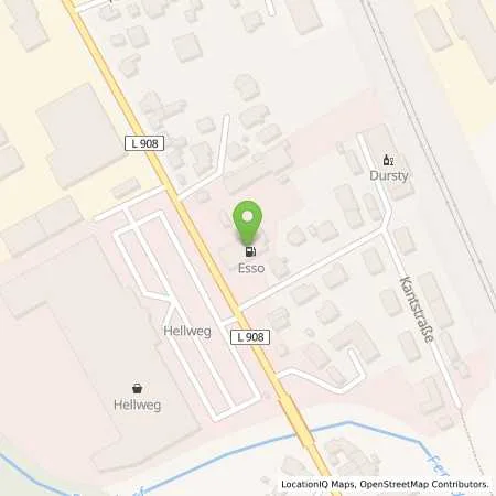 Standortübersicht der Tankstelle Esso Tankstelle in 57223 KREUZTAL