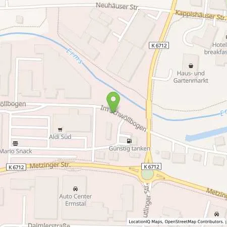 Standortübersicht der Tankstelle Supermarkt-Tankstelle DETTINGEN IM SCHWOELLBOGEN 19 in 72581 DETTINGEN