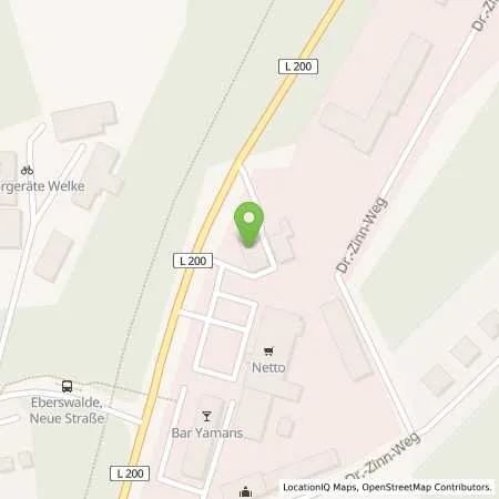 Standortübersicht der Tankstelle Shell Eberswalde Angermuender Chaussee 4 in 16225 Eberswalde