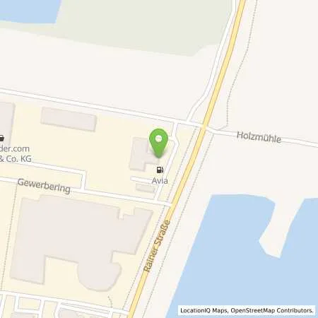 Standortübersicht der Tankstelle AVIA Tankstelle in 86698 Oberndorf a. Lech