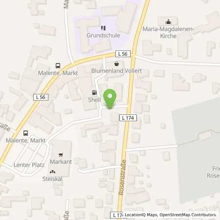 Standortübersicht der Tankstelle Shell Malente Bahnhofstr. 54-56 in 23714 Malente