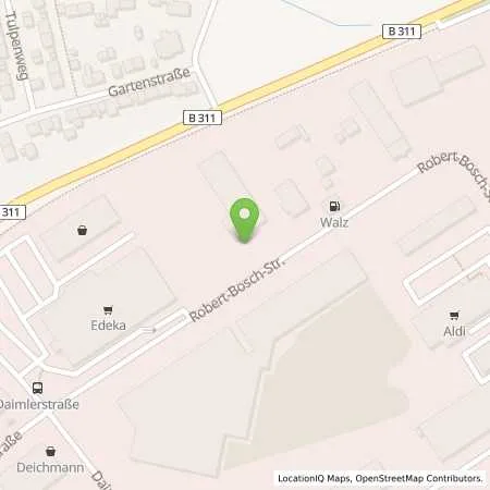 Standortübersicht der Tankstelle Walz Tankstelle in 88499 Riedlingen