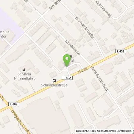 Standortübersicht der Tankstelle Aral Tankstelle in 40764 Langenfeld