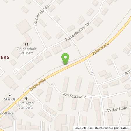 Standortübersicht der Benzin-Super-Diesel Tankstelle: star Tankstelle in 53721, Siegburg