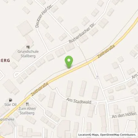 Standortübersicht der Tankstelle star Tankstelle in 53721 Siegburg