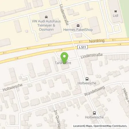 Standortübersicht der Tankstelle Tankpoint GE-Buer in 45894 Gelsenkirchen