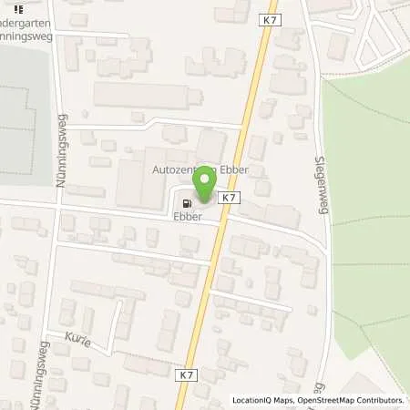 Standortübersicht der Tankstelle Autozentrum Ebber GmbH & Co.KG in 46325 Borken