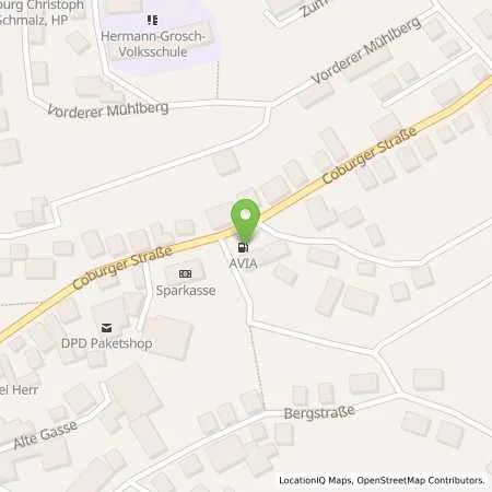 Standortübersicht der Tankstelle AVIA Tankstelle in 96479 Weitramsdorf