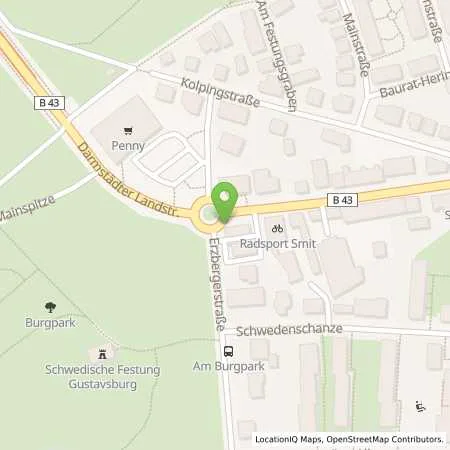 Standortübersicht der Tankstelle star Tankstelle in 65462 Ginsheim-Gustavsburg