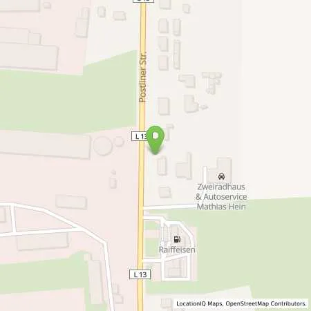 Standortübersicht der Tankstelle AGRAVIS Ost GmbH & Co. KG in 19357 Karstädt