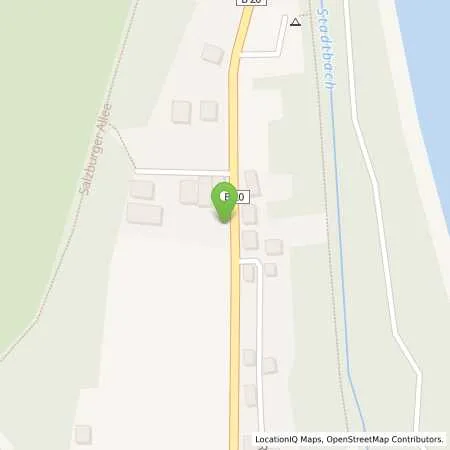 Standortübersicht der Tankstelle Bft Laufen Freilassinger Straße 62 in 83410 Laufen