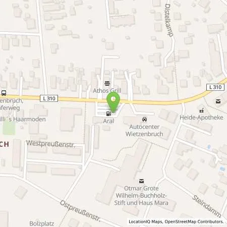 Standortübersicht der Tankstelle Aral Tankstelle in 29225 Celle