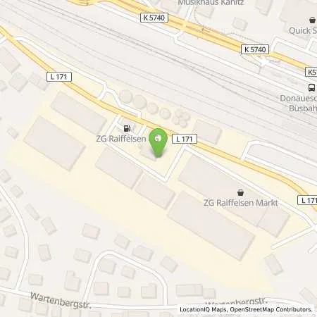 Standortübersicht der Tankstelle ZG Raiffeisen Tankstelle Donaueschingen in 78166 Donaueschingen