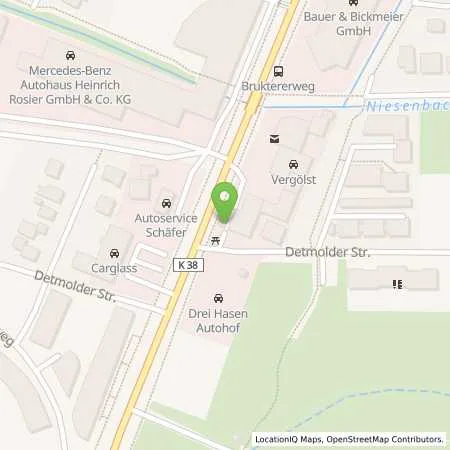 Standortübersicht der Tankstelle Michael Dirker in 33100 Paderborn