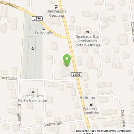 Standortübersicht der Tankstelle TotalEnergies Porta Westfalica in 32457 Porta Westfalica