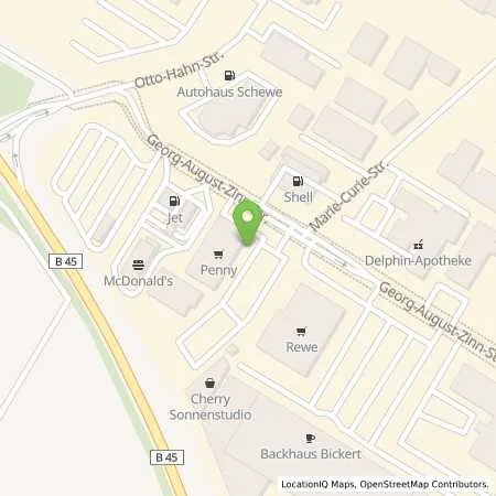 Standortübersicht der Tankstelle JET GROSS UMSTADT GEORG-AUGUST-ZINN-STR. 100 in 64823 GROSS UMSTADT