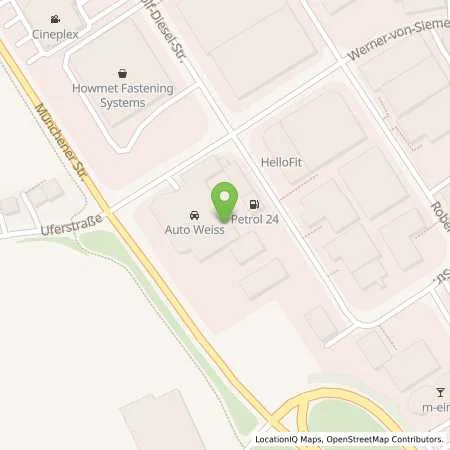 Standortübersicht der Tankstelle Petrol+24+B.+Heinzelmeier in 86551 Aichach