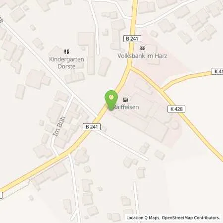 Standortübersicht der Tankstelle Raiffeisen Warenhandel GmbH in 37520 Dorste