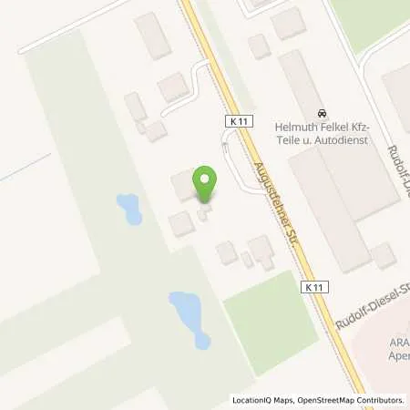 Standortübersicht der Tankstelle Wiro Tankcenter Uplengen in 26670 Uplengen