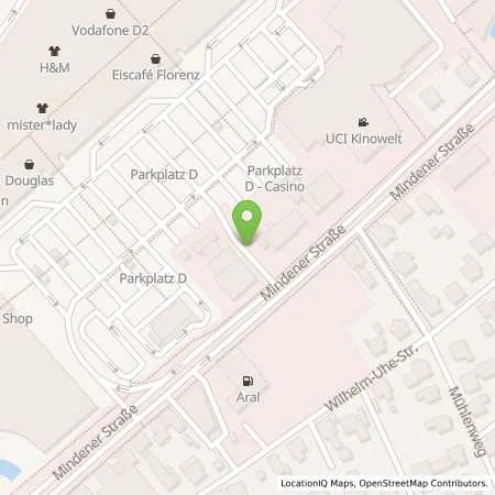 Standortübersicht der Tankstelle Shell Bad Oeynhausen Mindenerstr. 30 in 32547 Bad Oeynhausen