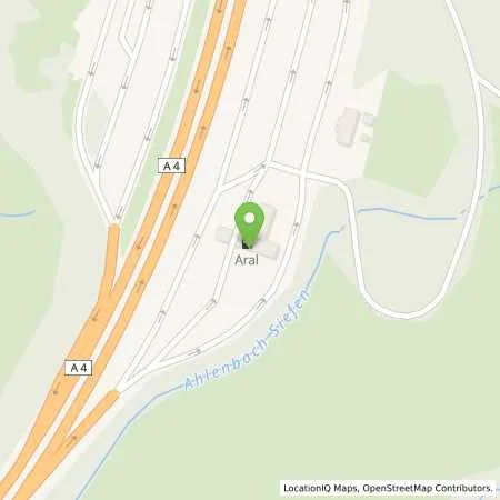 Standortübersicht der Tankstelle Aral Tankstelle, BAT AGGERTAL NORD in 51491 Overath