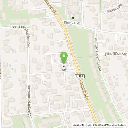 Standortübersicht der Tankstelle Bft Goettingen Hauptstraße 28 in 37083 Goettingen