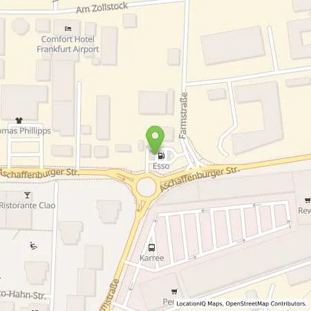 Standortübersicht der Tankstelle Esso Tankstelle in 64546 MOERFELDEN (WALLDORF)