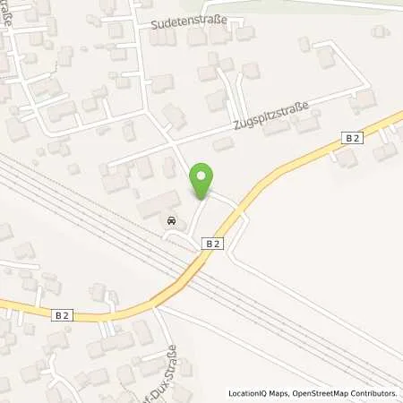 Standortübersicht der Tankstelle KFZService Schneider & Mahl/Easy Sprit in 82278 Althegnenberg