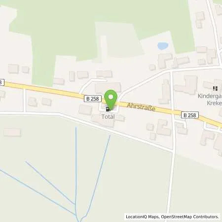 Standortübersicht der Tankstelle TotalEnergies Kall in 53925 Kall