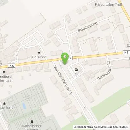 Standortübersicht der Tankstelle OIL! Tankstelle Essen in 45279 Essen