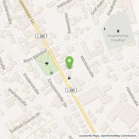 Standortübersicht der Tankstelle Andreas Sauter GmbH & Co. in 88422 Bad Buchau