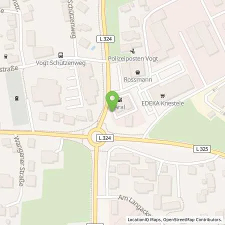 Standortübersicht der Tankstelle Aral Tankstelle in 88267 Vogt