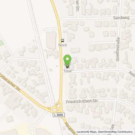 Standortübersicht der Tankstelle TotalEnergies Eppertshausen in 64859 Eppertshausen