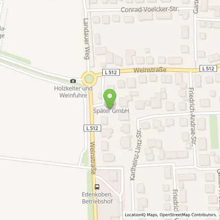 Standortübersicht der Tankstelle Oel-Huff GmbH Stefan Rudolph in 67480 Edenkoben