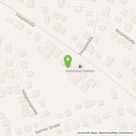 Standortübersicht der Tankstelle Autohaus Deeken in 26683 Saterland/Ramsloh