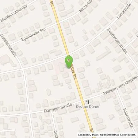 Standortübersicht der Tankstelle Elan Lampertheim in 68623 Lampertheim