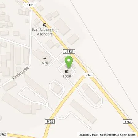 Standortübersicht der Tankstelle Access Bad Salzungen in 36433 Bad Salzungen