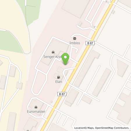Standortübersicht der Benzin-Super-Diesel Tankstelle: Elan Leipzig in 04179, Leipzig