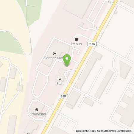 Standortübersicht der Tankstelle Elan Leipzig in 04179 Leipzig