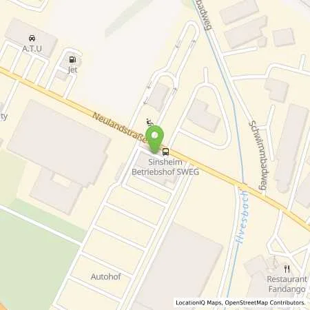Standortübersicht der Tankstelle AVIA Tankstelle in 74889 Sinsheim