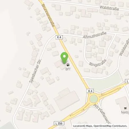 Standortübersicht der Tankstelle bft Tankstelle Menges Mathias in 66882 Katzenbach